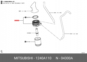 РАДИАТОР МАСЛЯНЫЙ ДВИГАТЕЛЯ В СБОРЕ 1240A110 1240A110 MITSUBISHI