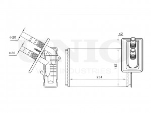 Радиатор отопителя RAD-20023 UNIO