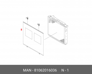 ЗАЩ РЕШЕТК РАДИАТОРА 81062016036 MAN