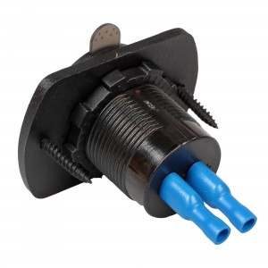 Розетка автомобильная встраиваемая влагозащищенная 12-24V 1 USB + 1 Type C (6.5V AEBJ200 AIRLINE