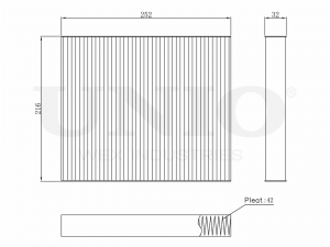 Фильтр салонный FLT-40003 UNIO