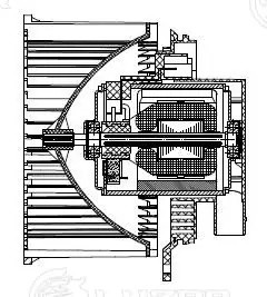 Э/вентилятор отоп. для а/м Mazda 3 (BL) (09-) LFh2549 LFH2549 LUZAR