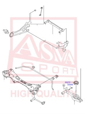 ТЯГА ЗАДНЯЯ ПОПЕРЕЧНАЯ С ШАРОВОЙ HYUNDAI/KIA 1225EDR1 1225-EDR1 ASVA