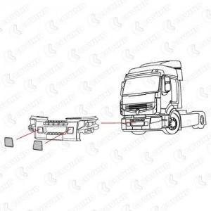 Заглушка бампера PRM80 COVIND