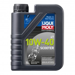 LiquiMoly 10W-40 Racing Scooter 4T (1L)  мин.масло мотор.! д/скутеров \ API SG/S 1618 LIQUI MOLY