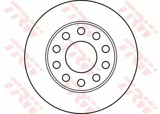 Диск тормозной задний AUDI A4 (B6, B7) DF4186 DF4186 TRW