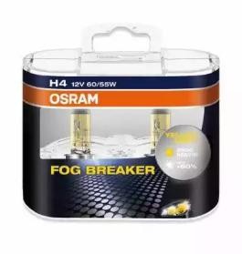 Лампа 12V H4 60/55W P43t бокс (2шт.) Fog Breaker OSRAM 62193FBR-HCB OSRAM