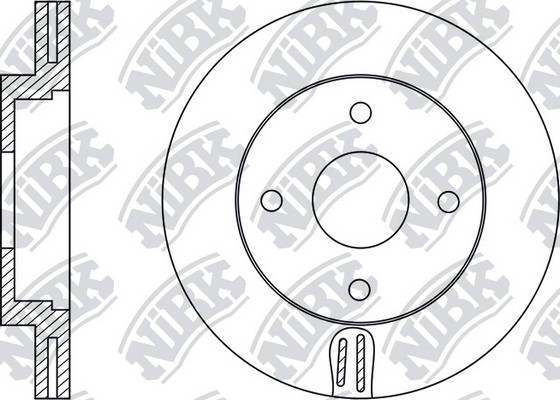 Диск тормозной KIA RIO III 11-/HYUNDAI SOLARIS 10- передний D256мм RN11002 RN11002 NIBK