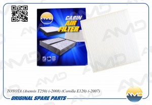 Фильтр салонный TOYOTA Avensis T250, -2008, Corolla E120, -2007 AMDJFC95 AMD.JFC95 AMD