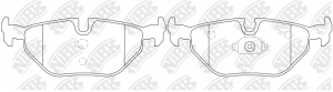 Колодки тормозные BMW 3 (E36,E46),Z3,Z4 (E85) (98-) задние (4шт.) NIBK PN0014 NIBK