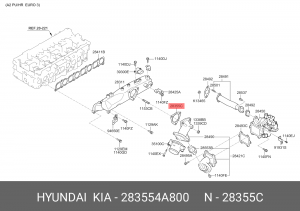 Прокладка 28355-4A800 283554A800 HYUNDAI KIA