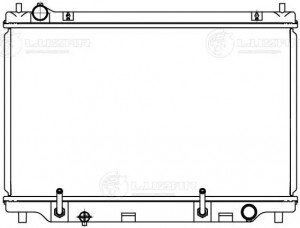 радиатор системы охлаждения!\ Mazda Demio 02> LRC 2520 LUZAR