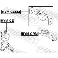 ПОДУШКА ДВИГАТЕЛЯ ПЕРЕДНЯЯ (ГИДРАВЛИЧЕСКАЯ) HYM-GE HYMGE FEBEST