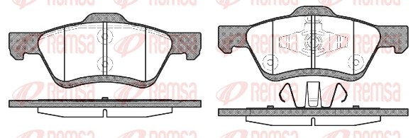 1124 00 GDB1752=P 24 085 [4778223] !колодки дисковые п.\ Ford Maverick/Mazda Tri 1124.00 REMSA