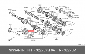 Подшипник 32275-95F0A 32275-95F0A NISSAN