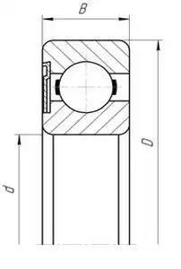 Подшипник КПП ГАЗ, УАЗ ГПЗ 60203 GPZ