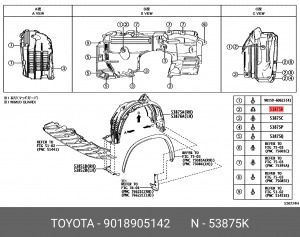 Шайба 9018905142 Toyota 90189-05142 TOYOTA