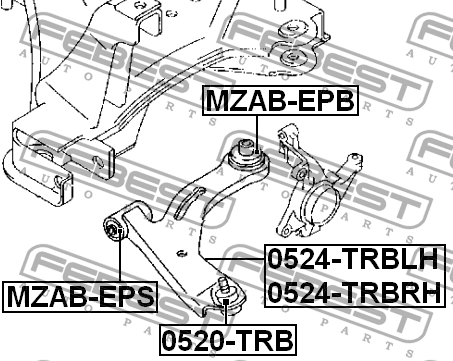 Сайлентблок MZAB-EPS MZAB-EPS FEBEST