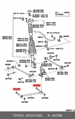 БОЛТ С ШЕСТИГРАННОЙ ГОЛОВКОЙ 90105-12082 90105-12082 TOYOTA