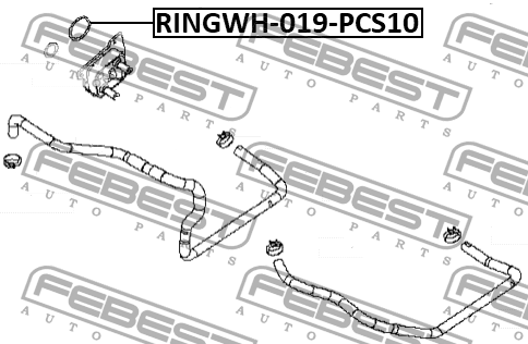 Кольцо уплотнительное NISSAN Patrol (10-) насоса масляного комплект FEBEST RINGOL-061-PCS10 FEBEST