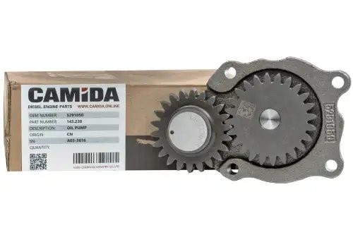 Насос масляный КАМАЗ, НЕФАЗ дв. Cummins 6ISBe 5291050, 4939588 143230 CAMIDA
