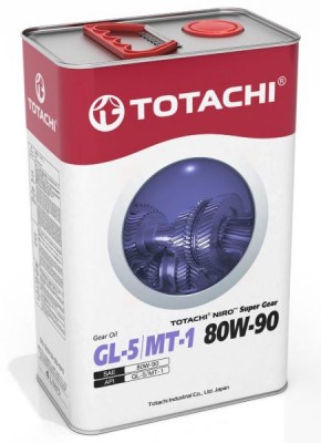 Масло трансмиссионное TOTACHI NIRO Super Gear минераL. GL-5/MT-1 80W-90 4л (4589 60904 TOTACHI
