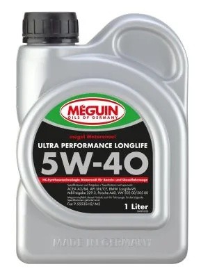 4361 Meguin Синт-ое мот.масло Megol Motorenoel Ultra Performance Longlife 5W-40  4361 MEGUIN