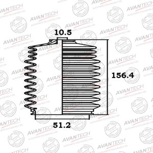 Пыльник рулевой системы Avantech BS0203 AVANTECH