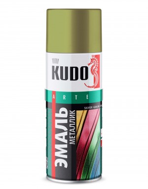 Краска металлик "KUDO" зеленая олива (520 мл) (аэрозоль) KU-1056 KUDO