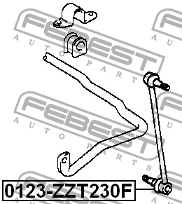 Тяга стабилизатора 0123-ZZT230F 0123-ZZT230F FEBEST