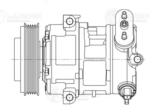 Компрессор кондиц. для а/м Opel Corsa D (06-) LCAC2112 LCAC 2112 LUZAR