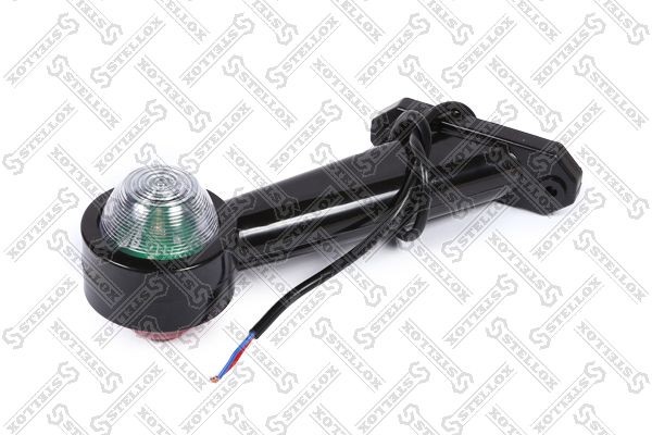 фонарь габаритный! LED, рожок кр/бел наклонный (выпуклое стекло), EPDM\ Universa 87-33520-SX STELLOX