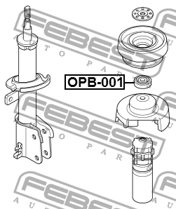 Подшипник опоры переднего амортизатора OPB-001 OPB-001 FEBEST