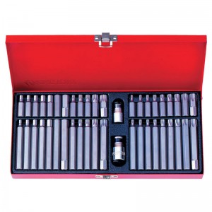 комплект вставок (бит)! 10 мм ассортимент 44 пр. KING TONY\ 1044CQ KING TONY