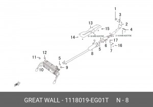 Автозапчасть/ПРОКЛАДКА ВЫХОДНОГО ОТВЕРСТИЯ КОМПРЕССОР 1118019-EG01T HAVAL