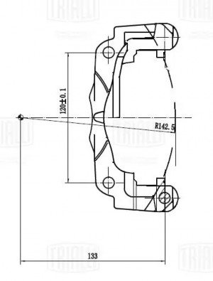 Суппорт FORD Transit (06-) задний левый TRIALLI CF185165 TRIALLI