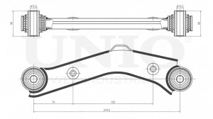 Рычаг подвески продольный задний верхний SSP-40136 UNIO
