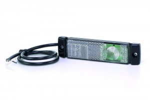 фонарь габаритный !белый прямоуг. светодиодный 130x32 с кабелем 0.5м\DAF,Krone,K 2PG008645-971 HELLA
