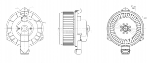 Вентилятор отоп. Honda AccordCR-V (06-) LFH23LL LFH23LL LUZAR