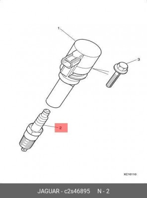 СВЕЧА ЗАЖИГАНИЯ V6\SPARK PLUG C2S46895 C2S46895 JAGUAR