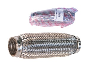 Гофра глушителя 40x200 в 3-ой оплетке interlock нержавеющая сталь GARDE G40200 GARDE