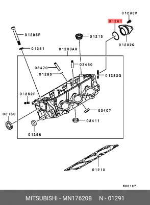 Уплотнительное кольцо MITSUBISHI MN176208 MN176208 MITSUBISHI