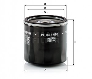 Фильтр масляный W921/80 W 921-80 MANN FILTER