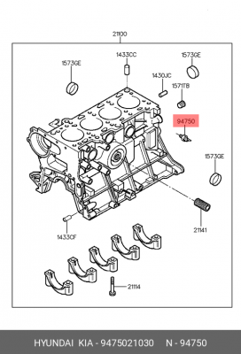 датчик давления масла!\ Hyundai Accent/Sonata/Elantra/Coupe/Getz/Santa Fe/Sporta 9475021030 HYUNDAI
