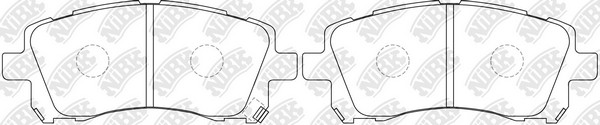 Колодки передние (SUBARU FORESTER 9702/LEGACY 9603/OUTBACK 0003) PN7390 PN7390 NIBK