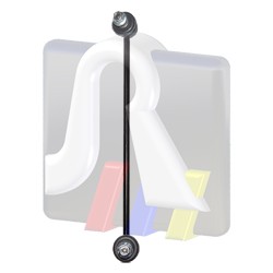 тяга стабилизатора переднего правая!\ Peugeot 207 all 06> 97-00747-1 RTS