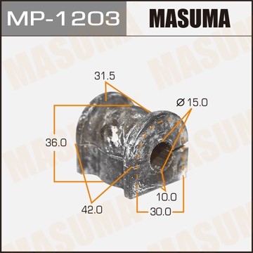втулка стабилизатора заднего! d14.7\ Mazda CX-7 06-12 MP1203 MASUMA