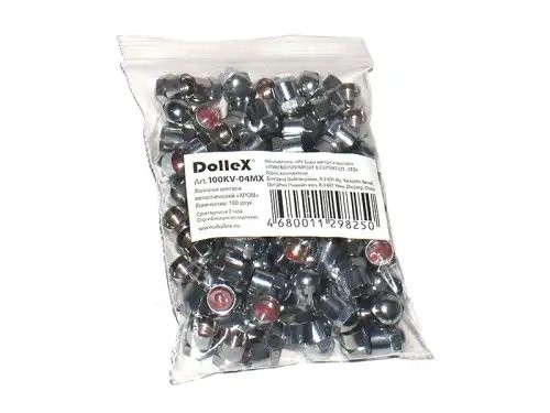 Колпачок на ниппель колеса металлический хром DOLLEX 100KV04MX DOLLEX