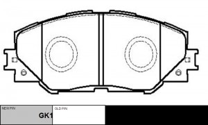 Колодки тормозные TOYOTA Auris 2010 ~ 2018 / Blade 2007 ~ 2012 / Harrier 2013 ~  GK1063 CTR