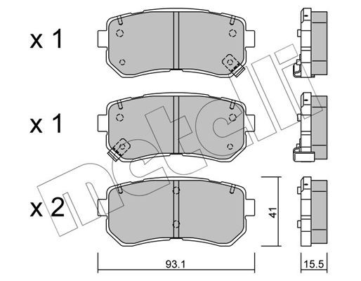 HYUNDAI IX35/TUCSON (2010>) 22-0725-0 METELLI